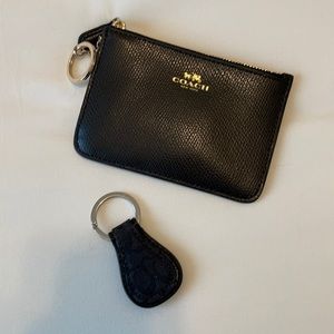 Coach coin purse and key chain